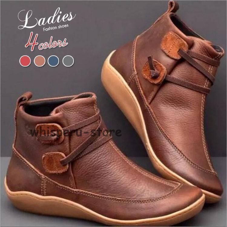 【期間限定10％OFF】ブーツ ブーティ レディース ヒール ショートブーツ 革ブーツ 革靴 シューズ カジ..