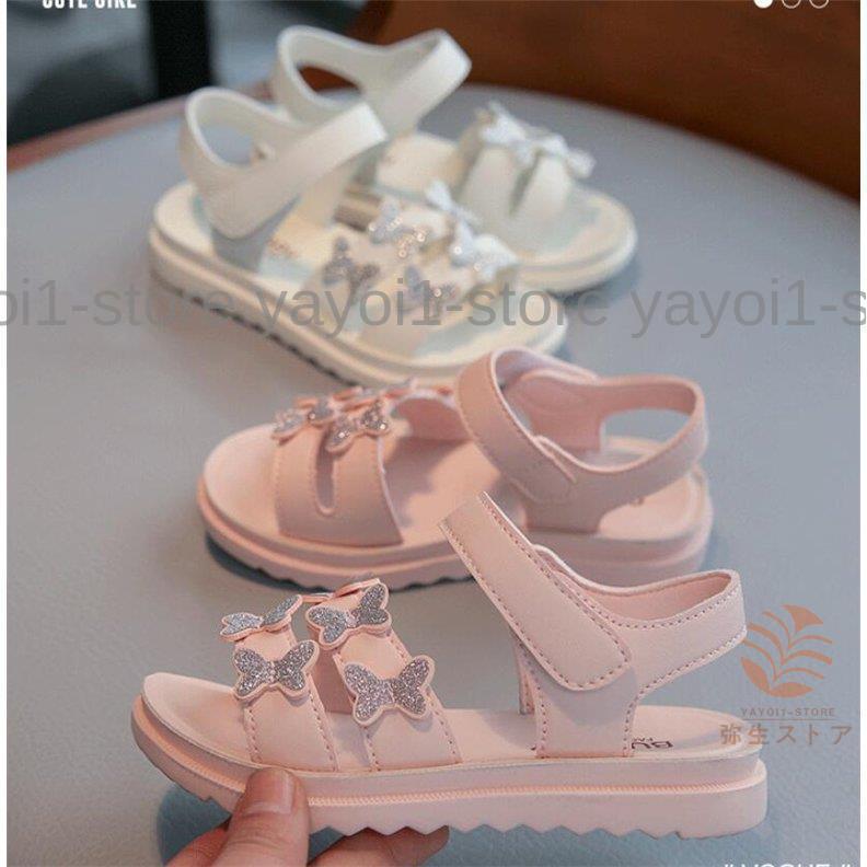 サンダル ジュニア キッズシューズ 子供靴 子供シューズ 女の子 夏新作 韓国風 通園 通学 可愛い オシャレ 七五三 発表会入学式(4)