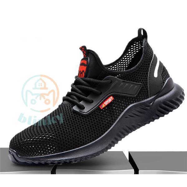 安全靴 スニーカー メンズ レディース 男女兼用 鋼先芯入れ メッシュ セーフティー 踏み抜き防止 作業靴 夏 通気性 軽量 おしゃれ