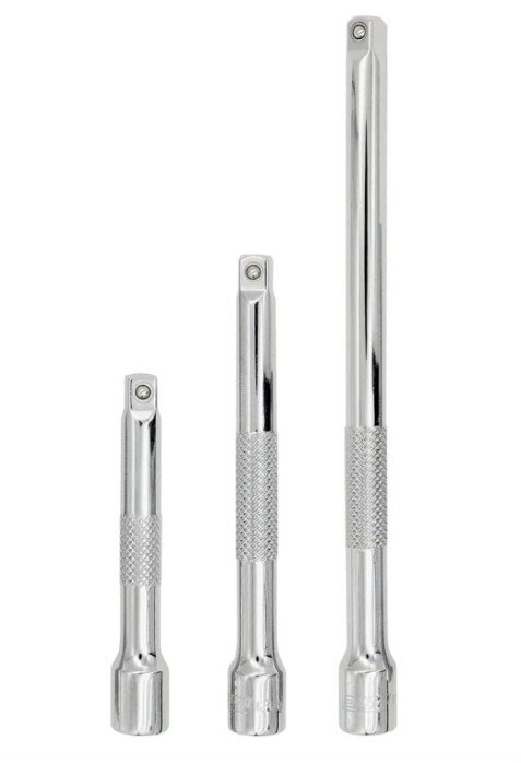 Rakuten - 【1位受賞】エクステンションバー 6.35mm 1/4インチ 延長バー ラチェット レンチ ソケット 延長 クロムバナジウム鋼 DIY 工具 狭所作業 整備 自動車 バイク メンテナンス 高耐久 滑り止め 50mm 100mm 150mm セット クロムバナジウム 家庭用 工業用 建設 作業