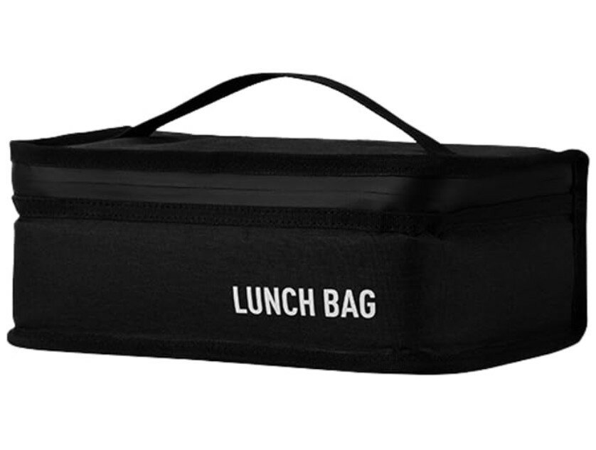 ランチバッグ 大きめ マチ 広い 保冷 保温 弁当バッグ お弁当袋 軽量 コンパクト 持ち運び便利 オフィス 学校 通勤 通学 アウトドア ピクニック キャンプ ブラック 保冷バッグ 保温バッグ アルミ ファスナー付き 清潔 丈夫 男性 男の子 中学生 高校生 黒 ハンドル