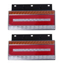【送料無料】PLEAVIT テールランプ トラック 24v ブレーキ ストップ ライト シーケンシャル ウインカー led 汎用 左右セット トラック トレーラ...
