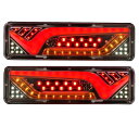 【送料無料】PLEAVIT テールランプ トラック 24v シーケンシャル 流れる ウィンカー led 汎用 車検対応 IP67防水 左右セット トラック トレ...