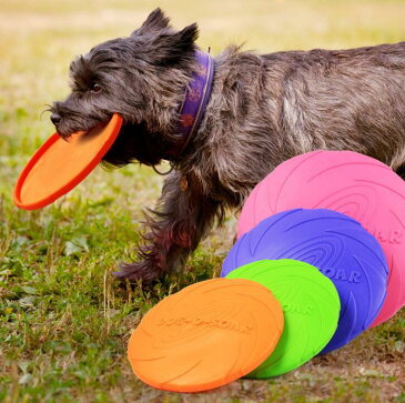 犬用 フリスビー 15cm 犬 おもちゃ 玩具 しつけ 運動 ペット用品 ペット 超小型犬 小型犬 中型犬 大型犬 安い プチプラ スポーツ ゴム グリーン パープル オレンジ ピンク ダックスフンド マルチーズ チワワ トイプードル 豆柴 シーズー パグ