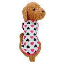 【Mサイズ在庫のみ】ドッグウェア ペット服 タンクトップ ハート シンプル 春夏 夏 かわいい ピンク ブラック 黒 犬 犬服 超小型犬 小型犬 安い L ダッ...