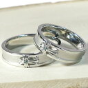 婚約指輪・シルバー・ダイヤモンド・クロス・エンゲージリング