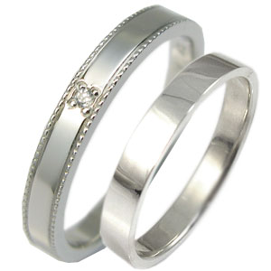 ペアリング カップル 2個セット プラチナ マリッジリング pt900 指輪