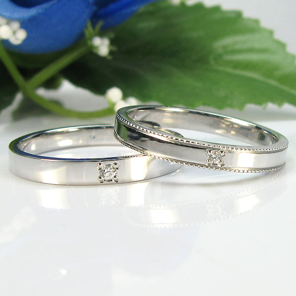 ペアリング カップル 2個セット プラチナ マリッジリング pt900 指輪