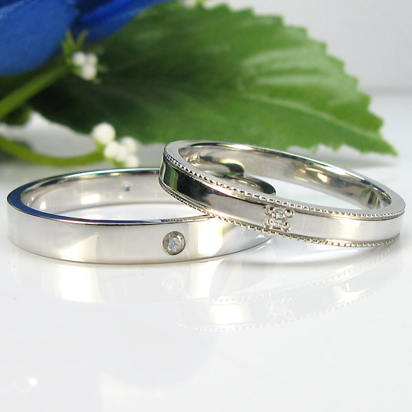 ペアリング カップル 2個セット マリッジリング K18 指輪