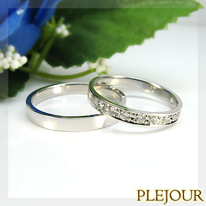 ペアリング カップル 2個セット マリッジリング K18 指輪