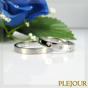 ペアリング カップル 2個セット マリッジリング K18 指輪