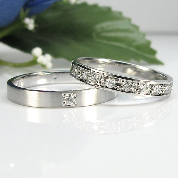 ペアリング カップル 2個セット マリッジリング K18 指輪