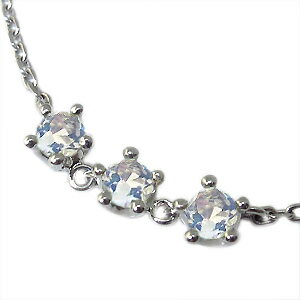 6月誕生石・ブレスレット・K18・トリロジー・王冠・ロイヤルブルームーンストーン・アンクレット