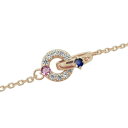 サファイア インフィニティ アンクレット 無限 ブレスレット K10