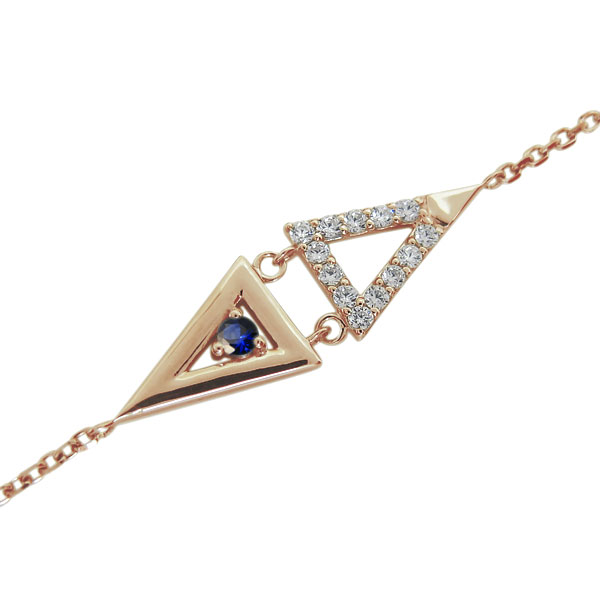 レディースアンクレット サファイアブレスレット 10金 プレゼント 母の日 2023