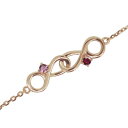 ピンクトルマリン アンクレット インフィニティ 無限 レディースブレスレット 10金 プレゼント 母の日 2023