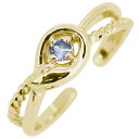イヤーカフ レディース 18金 18k イヤリング アクアマリンサンタマリア 誕生石 3月 蛇 へび イヤカフ 片耳