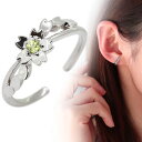イヤーカフ 桜 サクラ レディース イヤカフ 人気 花 さくら ペリドット SV925