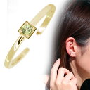 イヤーカフ レディース 18k 18金 イヤカフ 片耳 シンプル ペリドット 誕生石 8月