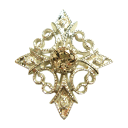 coeur susr'e 【アンティーク調×シャンパンカラー アレキサンドライトタイプ ガーネット ダイアモンド クロス ペンダント】