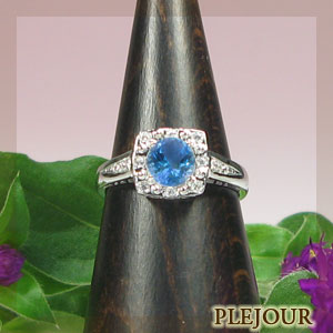 k18ゴールド・ブルートパーズリン...