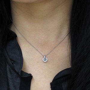 ネックレス・アクアマリンサンタマリア・馬蹄・k10・アクアマリンペンダント 2