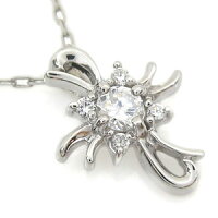 【送料無料】プラチナネックレスダイヤモンドクロスネックレス【RCP】10P04Jul15