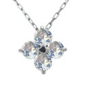 ロイヤルブルームーンストーン・ネックレス・プラチナ・フラワー・ネックレス(4)