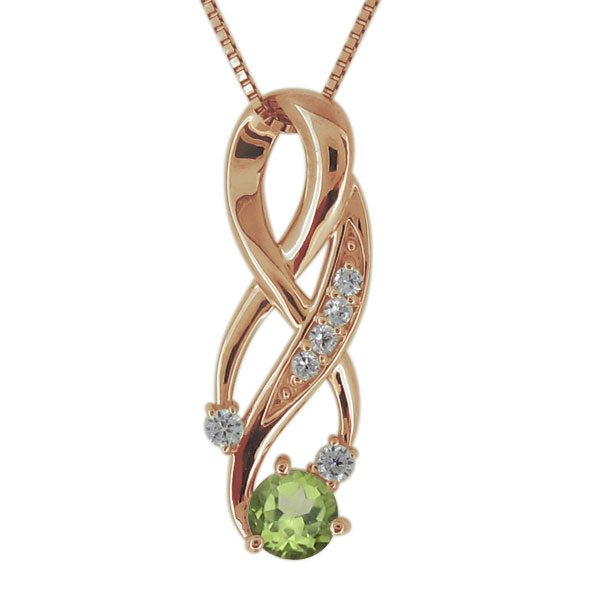 ネックレス レディース ペリドット 8月誕生石 大人 ペンダント 10金 30代 40代 50代 プレゼント 母の日 2024