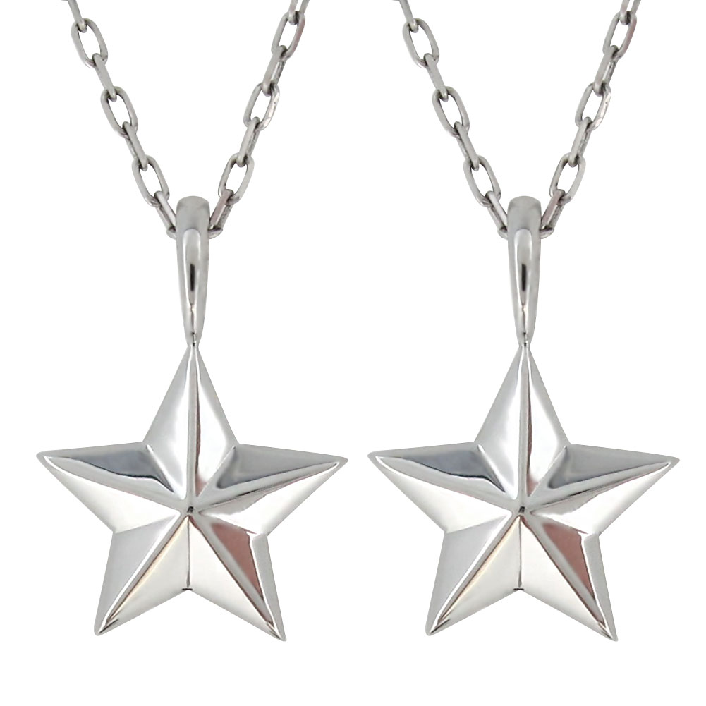 楽天PLEJOUR 誕生石ジュエリー専門店ペアネックレス シンプル カップル 安い ネックレス ペア シルバー 星モチーフ スター 彼氏 彼女 誕生日 記念日 プレゼント ギフト おそろい