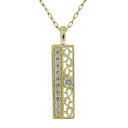 ネックレス メンズ プレート 18金 18k ダイヤモンド 唐草 アラベスク ペンダント 父の日 2024(4)