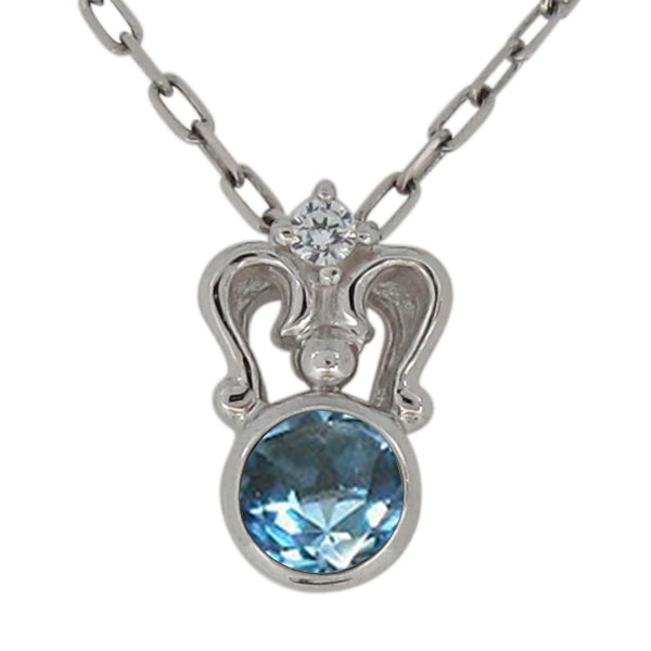 プラチナ ネックレス ブルートパーズ シンプル レディース ペンダント おしゃれ プレゼント 母の日 2023