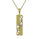ゴールド ネックレス メンズ 細い プレート 18金 18k 天然石 ダイヤモンド 唐草 ペンダント 父の日 2024(4)