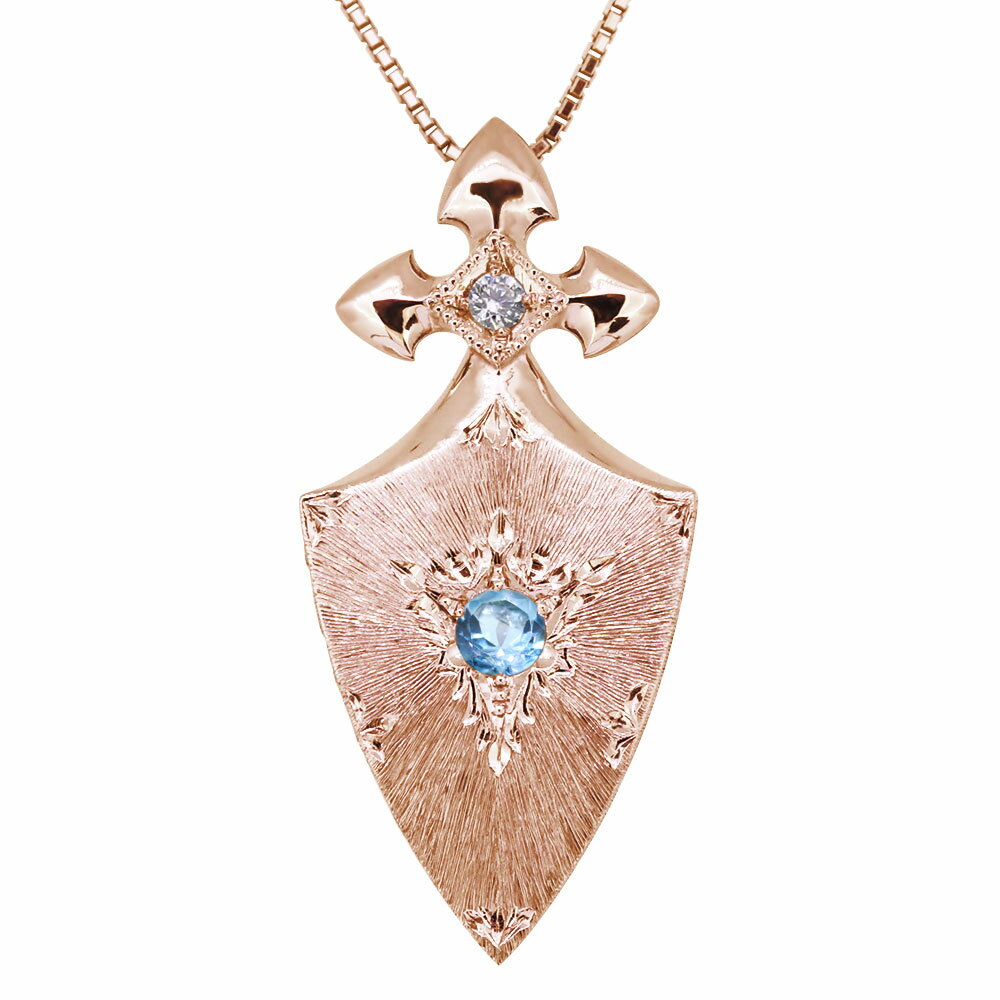 ネックレス レディース 誕生石 11月 レディースネックレス ブルートパーズ ペンダント 10金 おしゃれ