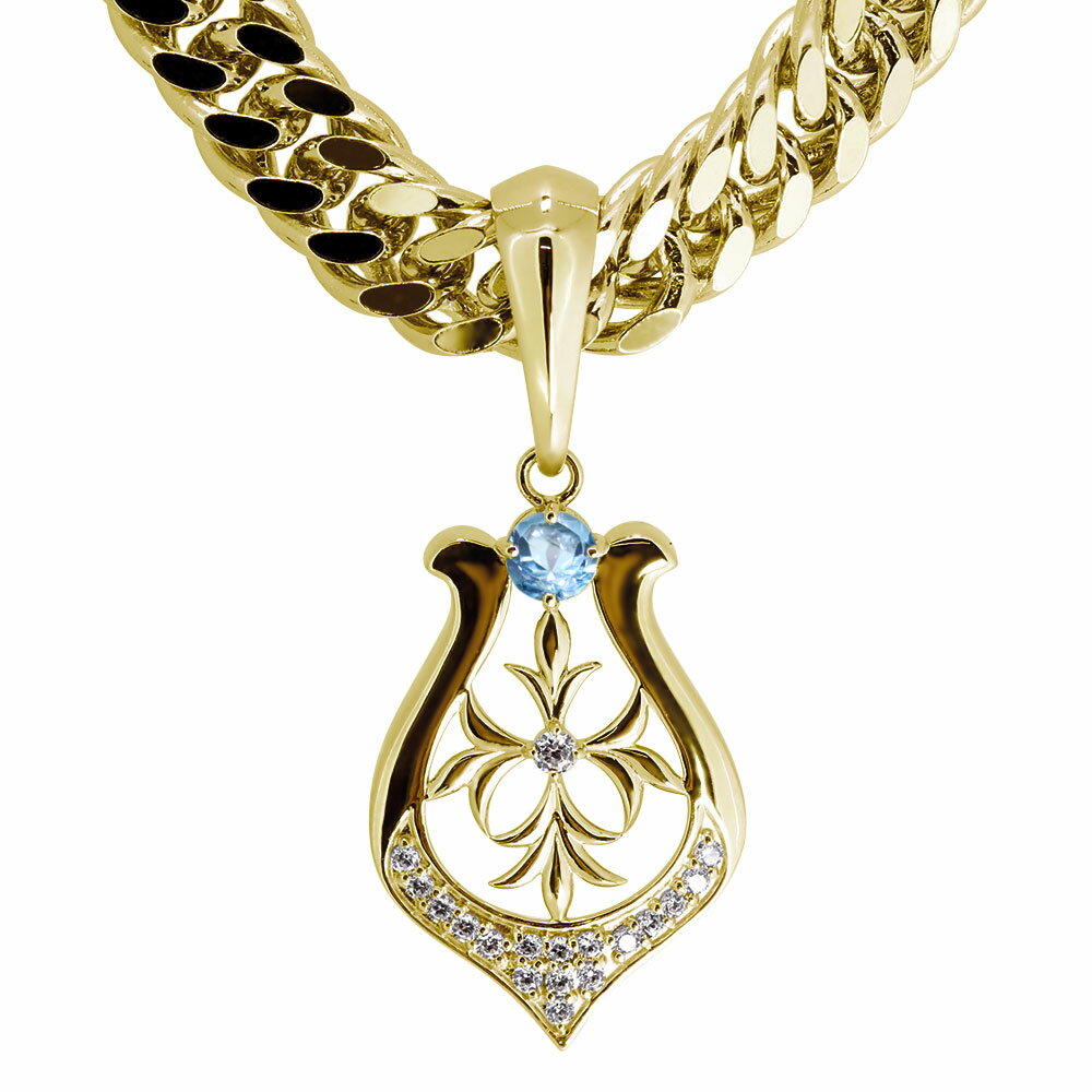 ネックレス メンズ 誕生石 ペンダント 10金 10k 馬蹄 クロス 男性 喜平 キヘイ かっこいい 父の日 2024(4)