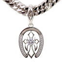 ネックレス メンズ ダイヤモンド 馬蹄 クロス プラチナ 0.5ct プラチナ メンズ 喜平 太め 馬蹄 ペンダント pt900 父の日 2024(4)