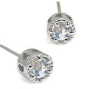 ピアス・ロイヤルブルームーンストーン・一粒・K18・ハート・ピアス