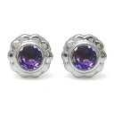 フラワー・ピアス・花・K10・アメジスト・ピアス(4)