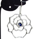 サファイア ピアス 薔薇 一粒 10金 ピアス(4)
