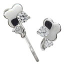 プラチナ・ダイヤモンド・ピアス・クローバー・ピアス