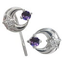 ピアス キャッチ不要 星 三日月 フック ピアス K18