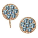 フックピアス 18金 アクアマリンサンタマリア メンズピアス 無くさない パヴェピアス 父の日 2024