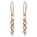ピアス ロイヤルブルームーンストーン フックピアス 唐草 18金 アメリカンフック