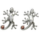 ガーネット ヤモリ メンズピアス 無くしにくい メンズピアス フックピアス 父の日 2024