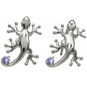 タンザナイト ヤモリ メンズピアス 無くしにくい メンズピアス フックピアス 父の日 2024