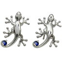 サファイア ヤモリ メンズピアス 無くしにくい メンズピアス フックピアス 父の日 2024