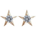 スターピアス ダイヤモンド 星ピアス K10 スタッドピアス
