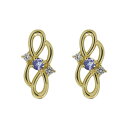 18金 ピアス レディース インフィニティ 天然石 タンザナイト 20代 30代 40代 プレゼント 母の日 2024