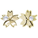 桜 ピアス k18 レディース 人気 18金ゴールド 花モチーフ サクラ 18k 誕生石 6月 桜のピアス さくら k18 女性 プレゼント シンプル おしゃれ 大人 スタッドピアス かわいい 母の日 2024