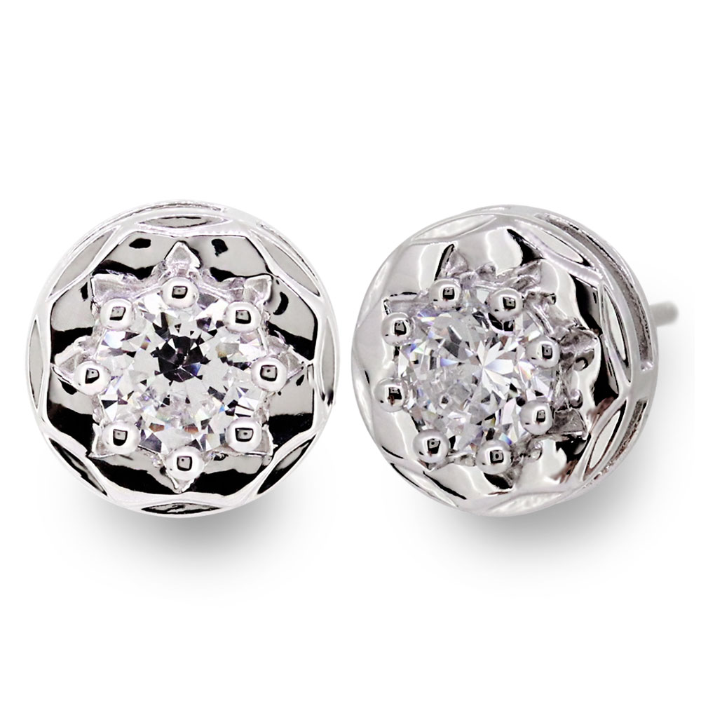 ピアス ダイヤモンド レディース プラチナ 誕生石 4月 鑑定書付き 一粒ピアス 両耳 上品